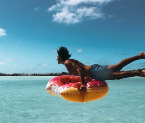 Adventure activity on a sunny getaway