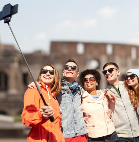 Outdoor adventure activity on a sunny day