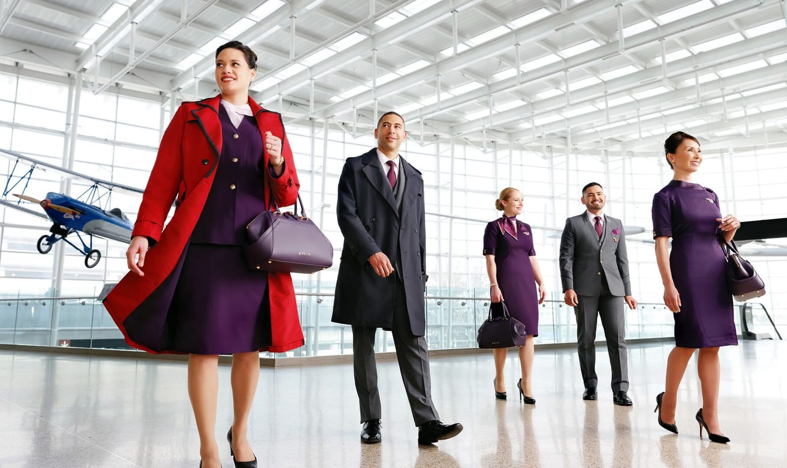 Delta uniforms walking 1