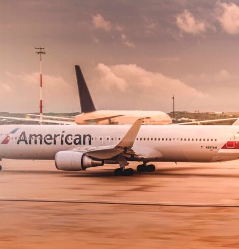 A photo of an American Airlines aircraft
